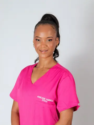 Angelique Samuels, Doula. Prenatal and postnatal movement specialist